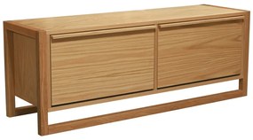 Scarpiera color naturale trama in rovere con spazio contenitivo e panca NewEst - Woodman