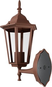 Applique Lanterna da Esterno IP54 E27 Corten - Serie TOSCA 1A