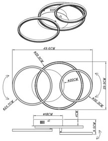 Globo 67233-30S - Plafoniera LED KENDY LED/30W/230V