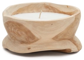 Kave Home - Vela Maelia di legno con finitura naturale Ã˜ 25 cm