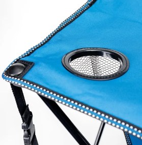 Tavolo da campeggio pieghevole + 2x sedia blu