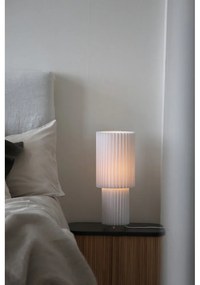 Lampada da tavolo bianca con paralume in tessuto (altezza totale 45 cm) Catis – Markslöjd