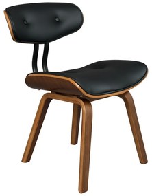 Sedia Wallnut nera Blackwood - Dutchbone