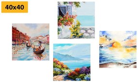 Set di quadri – Paesaggio dipinto