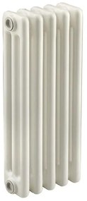 Radiatore acqua calda EQUATION Comby in acciaio 3 colonne, 5 elementi, interasse 623 mm, bianco