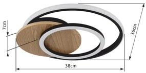 Globo 67331-24 - Plafoniera LED JULIO LED/24W/230V