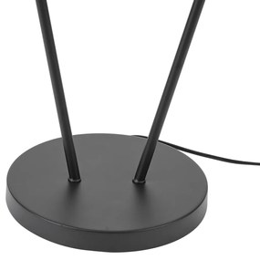 Lampada da terra moderna nera 2 luci GU10 35mm - Thomas