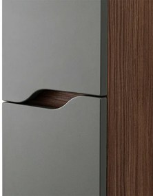 Colonna bagno sospesa 30x150 verde Maiori/Minori con ripiani interni