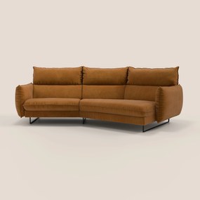 Monamour divano moderno angolare con opzione relax elettrico in microfibra smacchiabile impermeabile T11