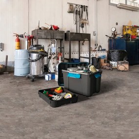 Scatola con coperchio nera in plastica 73,5x44,5x46 cm Scuba Box – KIS