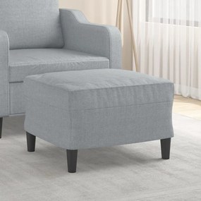 Poggiapiedi Grigio Chiaro 60x50x41 Cm İn Tessuto /