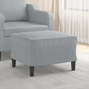 Poggiapiedi Grigio Chiaro 60x50x41 Cm İn Tessuto /