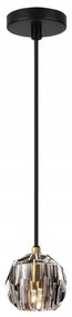 LAMPADA DA SOFFITTO CRISTALLO BLACK  APP586-1CP