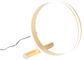 Lampada da tavolo di design in ottone con LED dimmerabile a 3 livelli - Navara