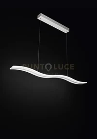 Sospensione in metallo e plexiglass bend 6364 b lc