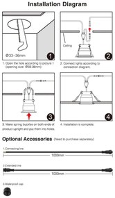 Faretto LED 3W RGBW Multicolore IP66 - MiLight SL4-12 Colore RGBW