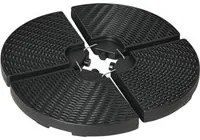 Base per Ombrellone da Giardino 100x8 cm in HDPE Nero