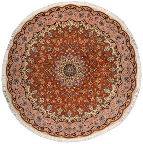Tabriz Tappeto persiano 200 x 200 Beige (Iran) Annodato A Mano