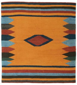 Kilim Tappeto persiano 130 x 120 Giallo (Iran) Tessuto A Mano