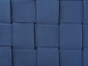 Letto matrimoniale velluto blu 180 x 200 cm LIMOUX Beliani