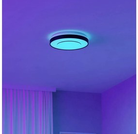 Eglo 300688 - LED RGBW Plafoniera dimmerabile MONTERIGGIONI-Z LED/18,5W/230V nero + telecomando