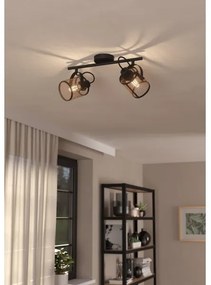 Eglo 43532 - Luce Spot da soffitto DELLOW 2xE27/40W/230V