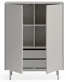 Cassettiera alta grigia 97x130 cm Sierra - Teulat