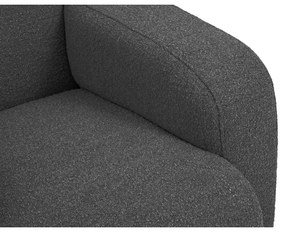 Poltrona grigio scuro in tessuto bouclé Molino - Micadoni Home