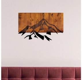 Decorazione da muro 58x36 cm montagne