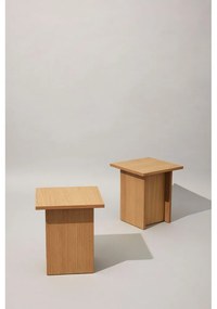 Tavolo pieghevole in rovere 35x35 cm Straight - Hübsch