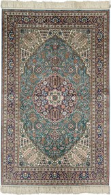 Ghom Tappeto orientale 150 x 90 Blu (Cina) Annodato A Mano