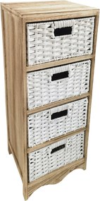 CRONO - mobiletto in legno con 4 cassetti