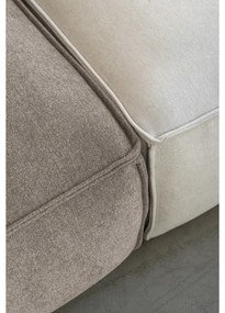 Divano componibile beige (con penisola a destra) Flex Felix – Miuform