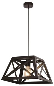 Lampada a sospensione in metallo nero 32x32 cm Origami - Candellux Lighting