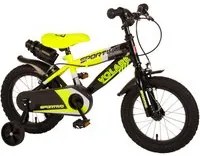 Bicicletta per Bambino 14 2 Freni Sportivo Giallo Neon e Nero