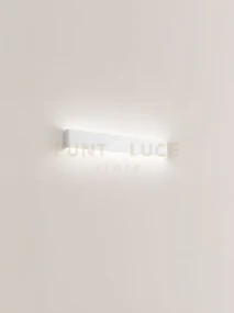 Way applique led 20w 1800lm 3000k in alluminio verniciato bianco 61cm