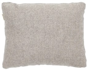 Cuscino grigio chiaro per divano componibile con rivestimento in lana e lino Hugg - Gazzda