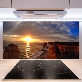 Pannello paraschizzi cucina Mare, sole, paesaggio 100x50 cm