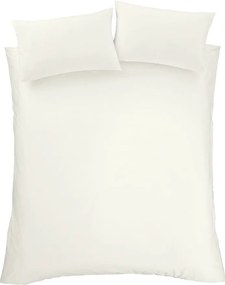 Biancheria da letto singola in cotone egiziano crema 135x200 cm - Bianca