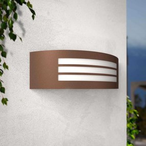 Applique Corten E27 IP54 da Esterno Antiabbagliamento - Serie SHELL