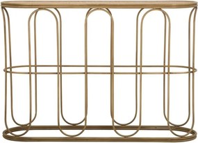 Tavolo consolle di colore naturale in rattan 32x110 cm Samui – Mauro Ferretti