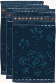 Set di 3 asciugamani ospite in cotone spugna jacquard Jasmin