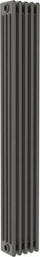 Termosifone in acciaio tubolare 4 colonne 5 elementi interasse 1935 mm ERCOS Comby antracite