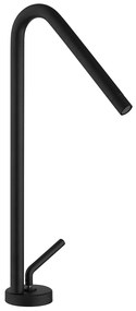 Rubinetto miscelatore lavabo alto nero opaco serie Lumos di Jacuzzi Rubinetteria per piletta click clack