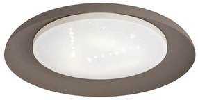 Plafoniera Moderna Penjamo Acciaio Moka - Caffè 3 Luci Led Integrato 7,3W