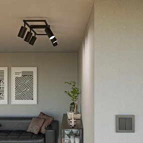 Faretto 6xGU10/30W/230V nero