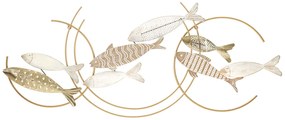 Pannello Decorativo in Ferro Fishy Move cm 142,9x5x61,6