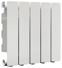 Radiatore acqua calda PRODIGE MODERN in alluminio 0 colonne, 5 elementi, interasse 350 mm, BIANCO