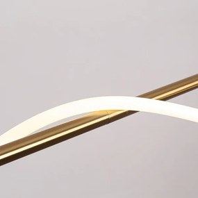 Lampadario sospeso su cavo LED MELECA LED/24W/230V 3000/4000/6000K 100 cm dorato