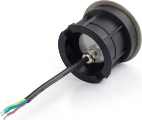 Faretto Segnapasso Interrato 5W RGB+CCT IP68 Acciaio INOX - Serie SYS Colore RGB+CCT
